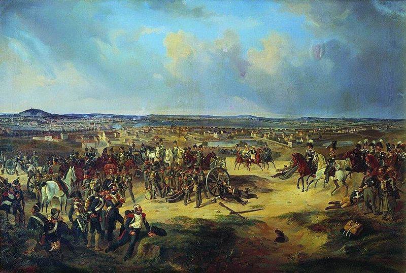 Bogdan Villevalde Battle of Paris in 1814, Mars 17. oil painting image